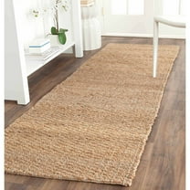 SAFAVIEH Natural Fiber Garrett Braided Jute Runner Rug, Natural, 2'6" x 8'