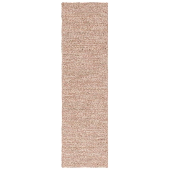 SAFAVIEH Natural Fiber Geordie Solid Runner Rug, Pink/Natural, 2'3" x 8'