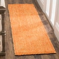 thumbnail image 1 of SAFAVIEH Natural Fiber Geraldine Geometric Jute Runner Rug, Rust/Natural, 2'3" x 14', 1 of 7
