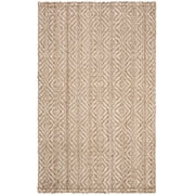 SAFAVIEH Natural Fiber Gervase Geometric Area Rug, Natural/Ivory, 6' x 9'