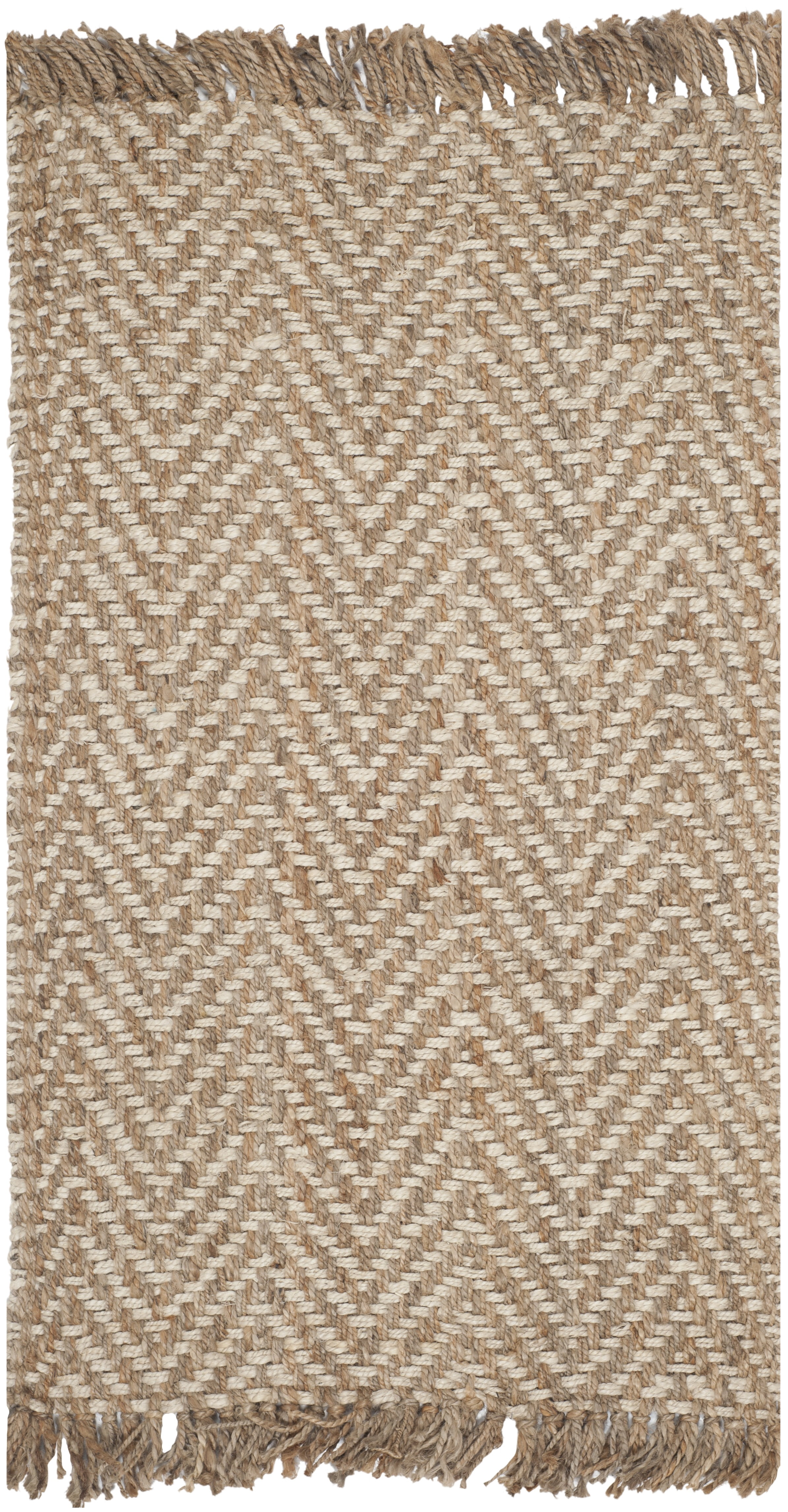 SAFAVIEH Natural Fiber Gillian Striped Area Rug, Bleach/Natural, 3' x 5'