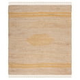 thumbnail image 1 of SAFAVIEH Natural Fiber Gisselle Striped Area Rug, Gold/Natural, 7' x 7' Square, 1 of 8