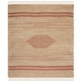 thumbnail image 1 of SAFAVIEH Natural Fiber Gisselle Striped Area Rug, Rust/Natural, 7' x 7' Square, 1 of 8