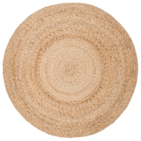 SAFAVIEH Natural Fiber Giuseppe Geometric Area Rug, Natural, 4' x 4' Round