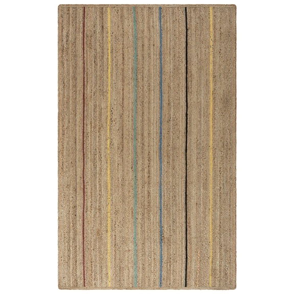 SAFAVIEH Natural Fiber Glen Striped Area Rug, Natural/Gold, 3' x 5'