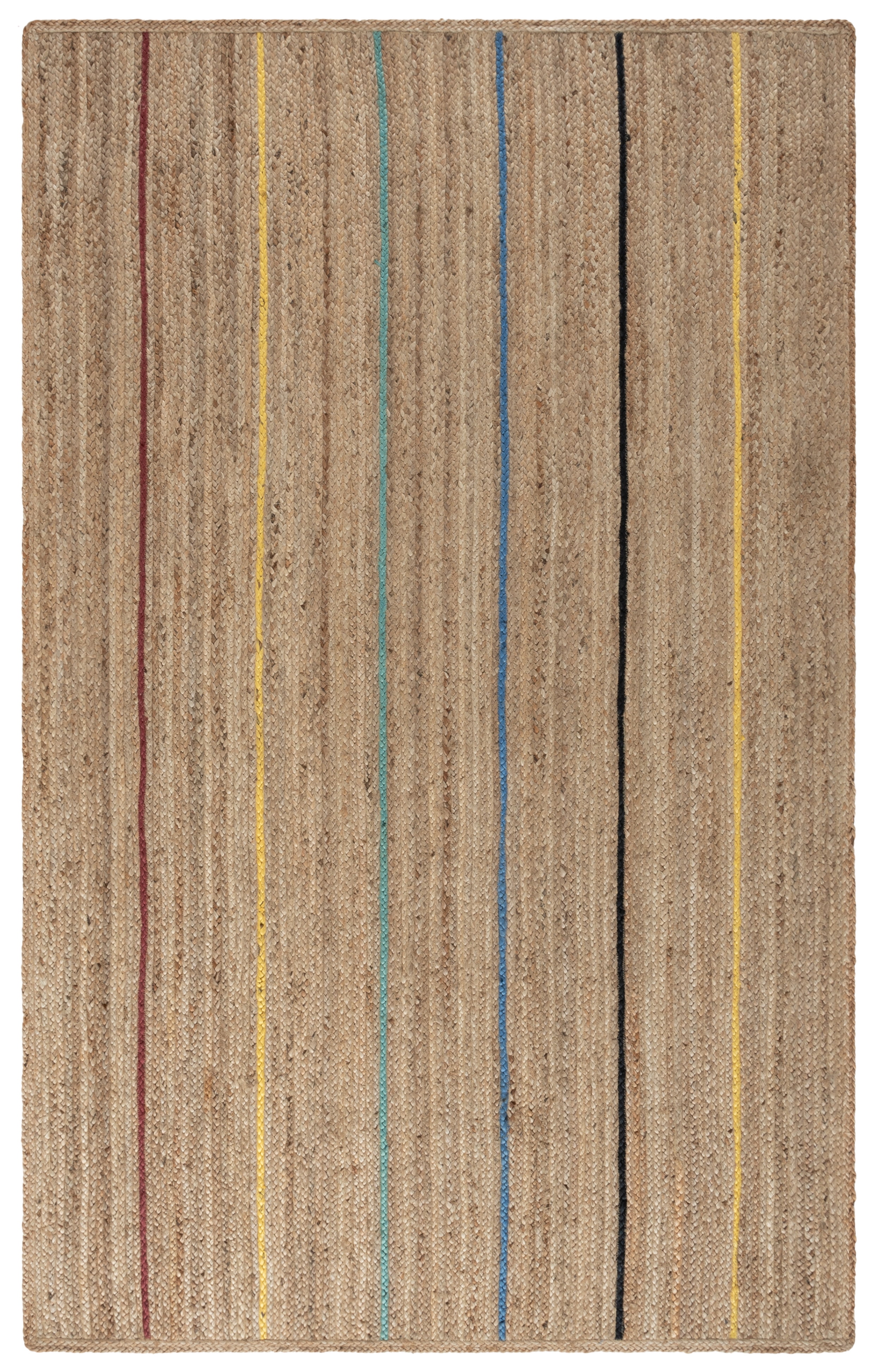 SAFAVIEH Natural Fiber Glen Striped Area Rug, Natural/Gold, 5' x 8'