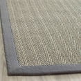 thumbnail image 1 of SAFAVIEH Natural Fiber Glenn Border Sisal Runner Rug, Grey Brown/Grey, 2'6" x 22', 1 of 9