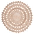 thumbnail image 1 of SAFAVIEH Natural Fiber Goran Geometric Area Rug, Natural, 6' x 6' Round, 1 of 7
