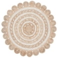 thumbnail image 1 of SAFAVIEH Natural Fiber Griselda Geometric Area Rug, Ivory/Natural, 10' x 10' Round, 1 of 7