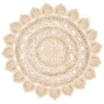 thumbnail image 1 of SAFAVIEH Natural Fiber Griselda Geometric Area Rug, Natural, 5' x 5' Round, 1 of 7