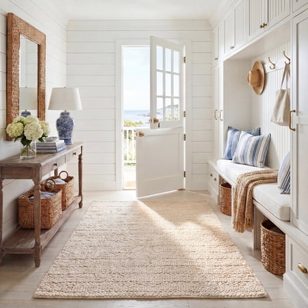 Safavieh Natural Fiber Henrika Geometric Area Rug, Bleach, 4' x 6'