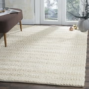 SAFAVIEH Natural Fiber Henrika Braided Area Rug, Bleach, 4' x 6'