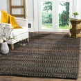 thumbnail image 1 of SAFAVIEH Natural Fiber Henrika Braided Area Rug, Charcoal, 6' x 6' Square, 1 of 9