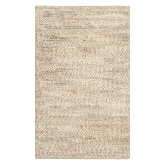 SAFAVIEH Natural Fiber Henrika Braided Runner Rug, Bleach, 2'3" x 8'