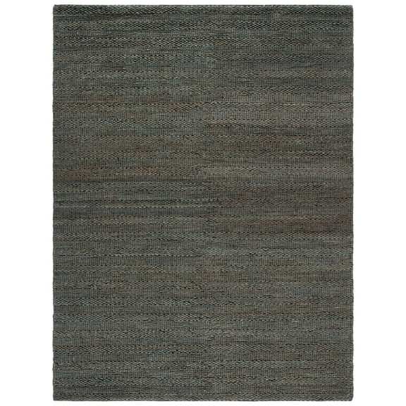 SAFAVIEH Natural Fiber Henrika Geometric Area Rug, Charcoal, 10' x 14'