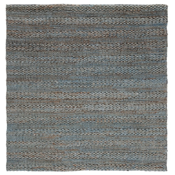 SAFAVIEH Natural Fiber Henrika Geometric Area Rug, Grey, 4' x 4' Square