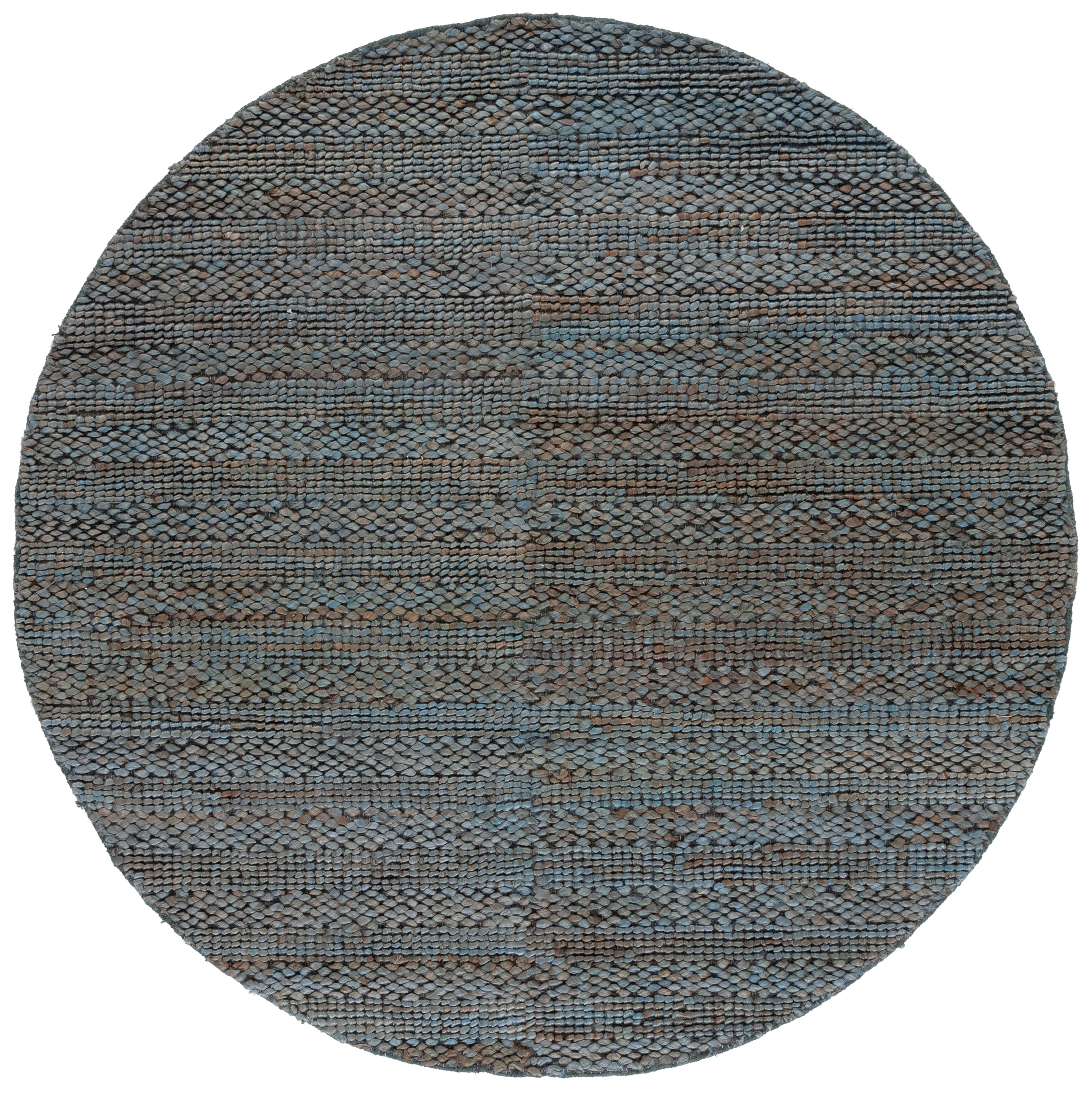 SAFAVIEH Natural Fiber Henrika Geometric Area Rug, Grey, 8' x 8' Round