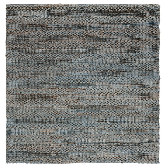 SAFAVIEH Natural Fiber Henrika Geometric Area Rug, Grey, 8' x 8' Square