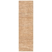 SAFAVIEH Natural Fiber Henrika Geometric Runner Rug, Natural, 2'3" x 16'
