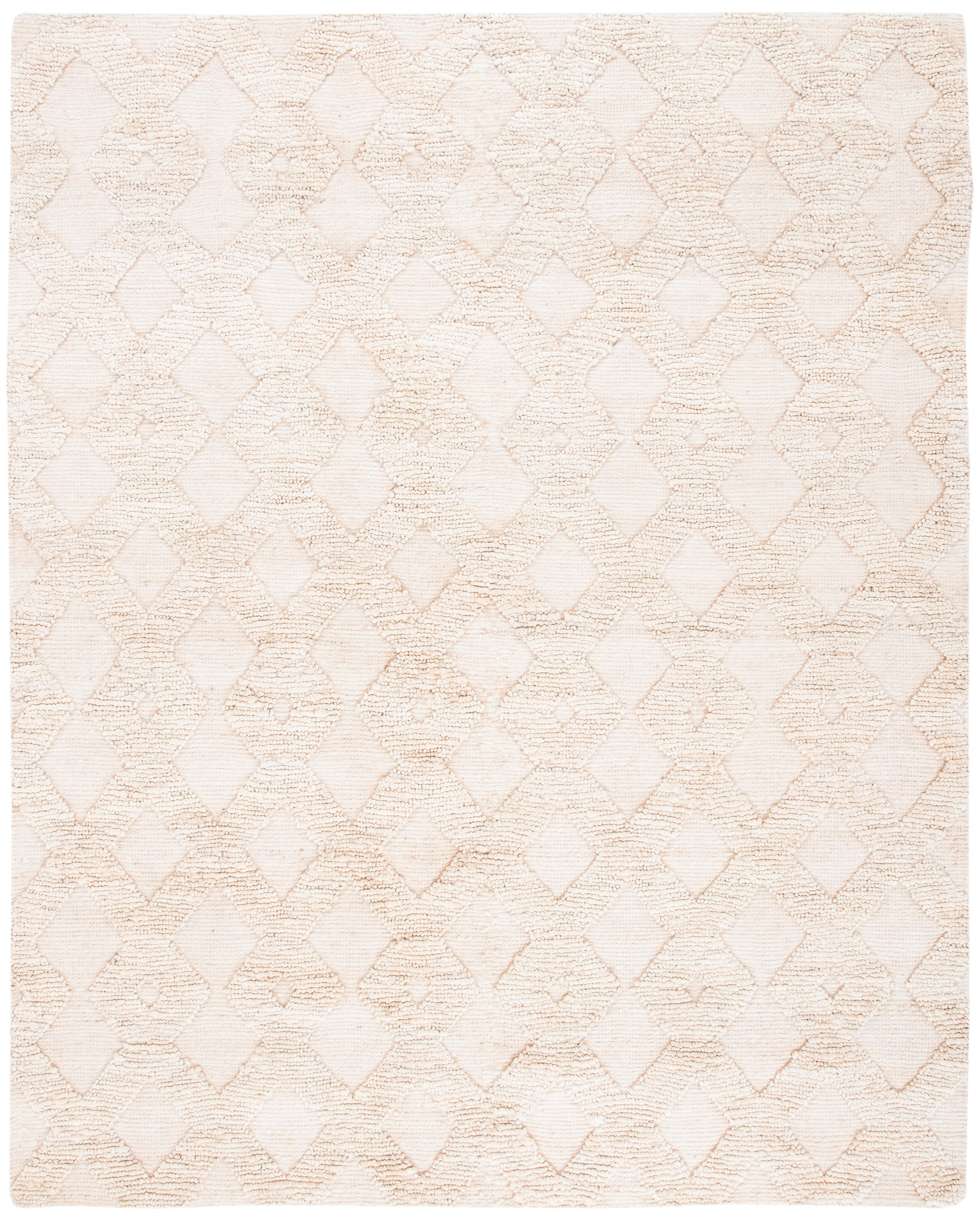SAFAVIEH Natural Fiber Hermite Solid Area Rug, Ivory, 8' x 10'