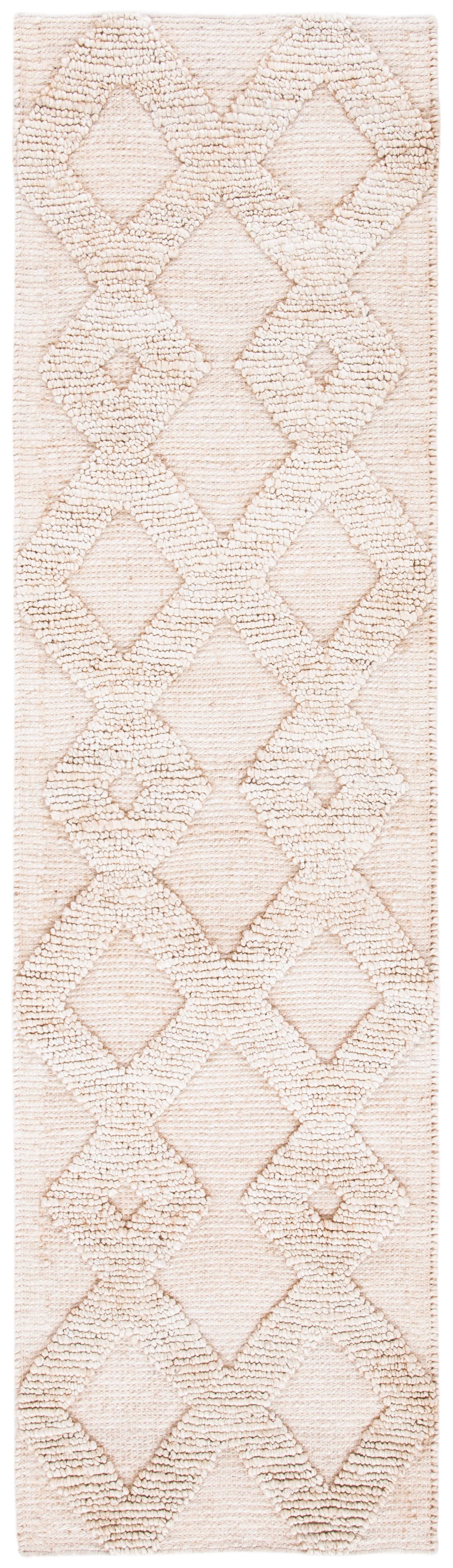 SAFAVIEH Natural Fiber Hermite Solid Runner Rug, Ivory, 2'3" x 8'
