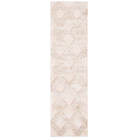 SAFAVIEH Natural Fiber Hermite Solid Runner Rug, Ivory, 2'3" x 8'