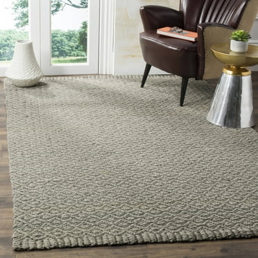SAFAVIEH Natural Fiber Holden Geometric Area Rug, Grey, 4' x 6'