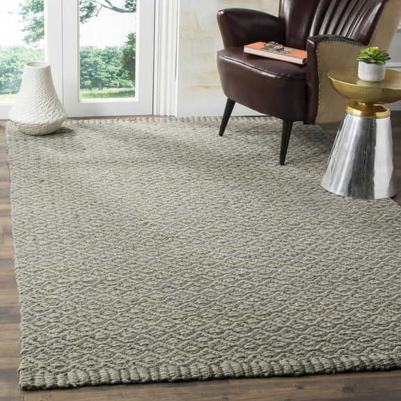 SAFAVIEH Natural Fiber Holden Geometric Area Rug, Grey, 5' x 8'