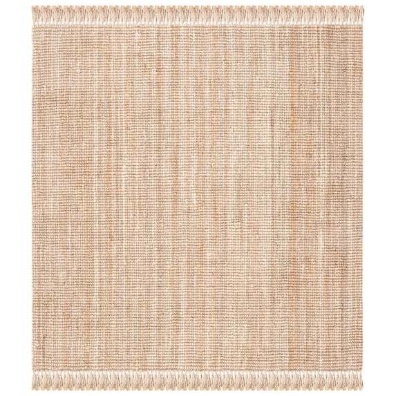 SAFAVIEH Natural Fiber Horatio Solid Area Rug, Natural, 10' x 10' Square