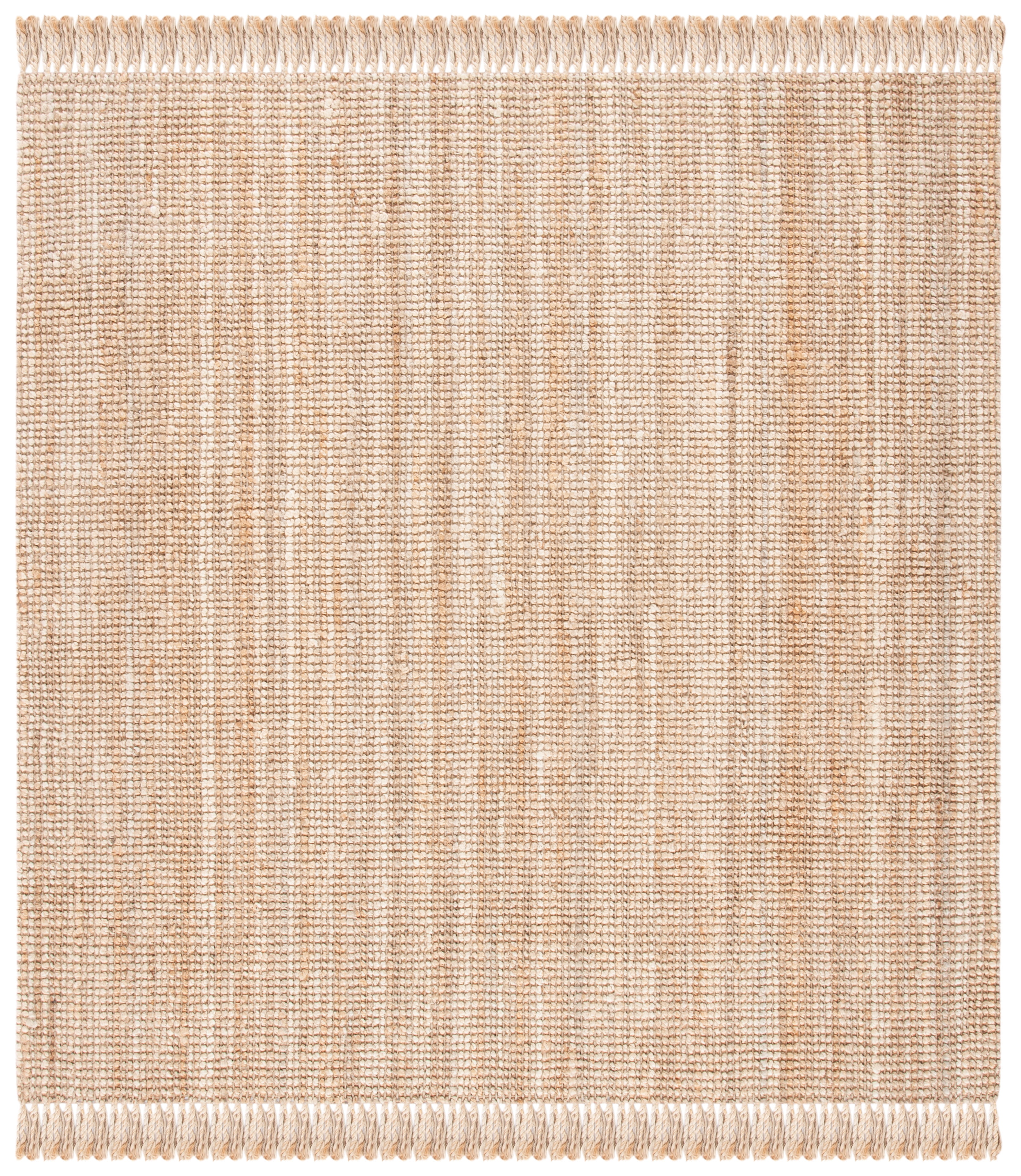 SAFAVIEH Natural Fiber Horatio Solid Area Rug, Natural, 8' x 8' Square