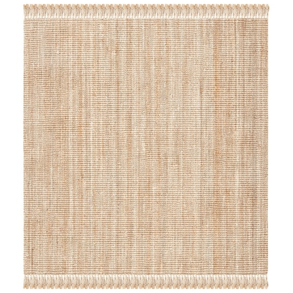 SAFAVIEH Natural Fiber Horatio Solid Area Rug, Natural, 8' x 8' Square