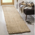 thumbnail image 1 of SAFAVIEH Natural Fiber Houston Braided Jute Runner Rug, Ivory/Natural, 2'3" x 10', 1 of 7