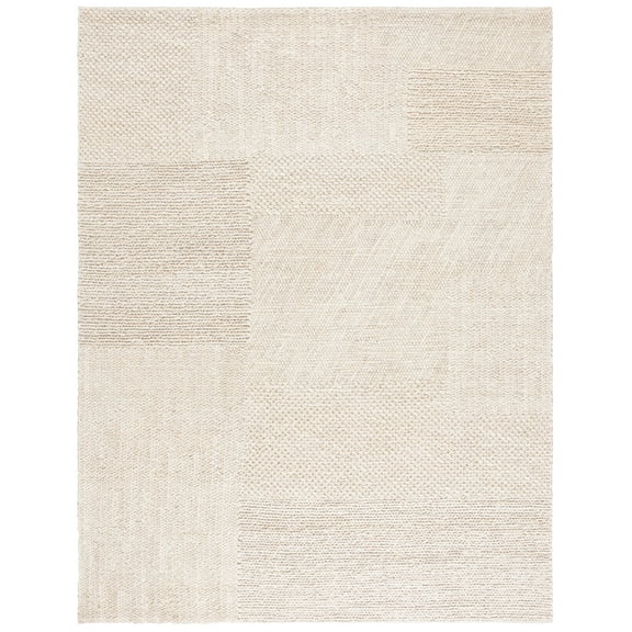 SAFAVIEH Natural Fiber Iacopo Solid Area Rug, Bleach/Ivory, 8' x 10'