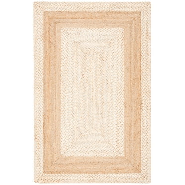 SAFAVIEH Natural Fiber Ibrahim Bordered Area Rug, Natural, 8' x 10'