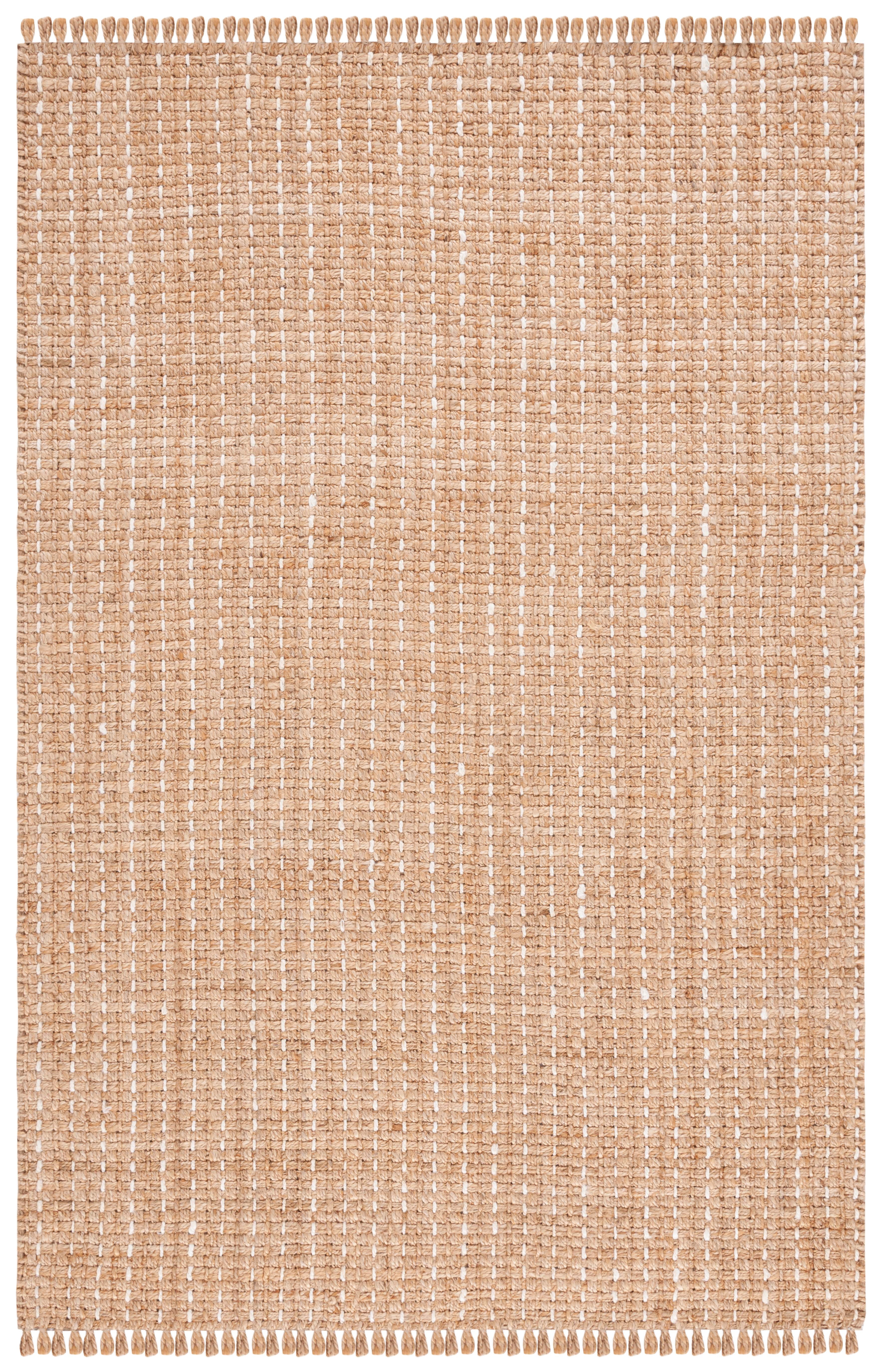 SAFAVIEH Natural Fiber Ilarion Solid Area Rug, Natural/Bleach, 4' x 6'