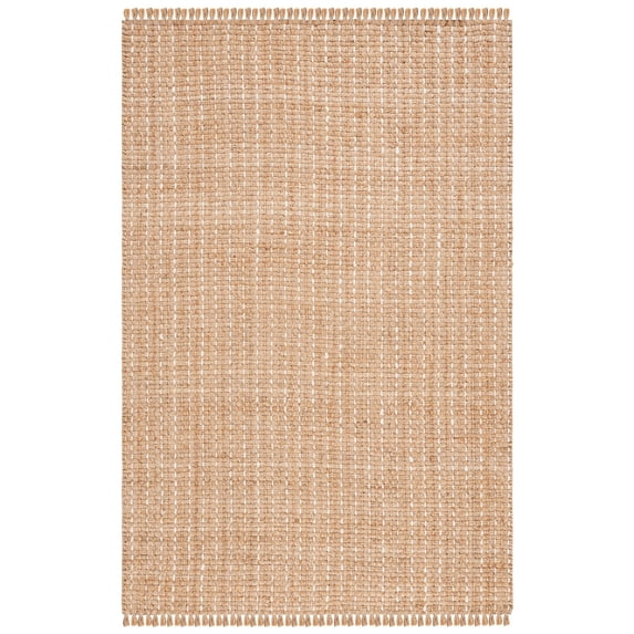 SAFAVIEH Natural Fiber Ilarion Solid Area Rug, Natural/Bleach, 4' x 6'