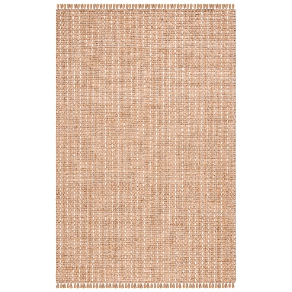 SAFAVIEH Natural Fiber Ilarion Solid Area Rug, Natural/Bleach, 4' x 6'