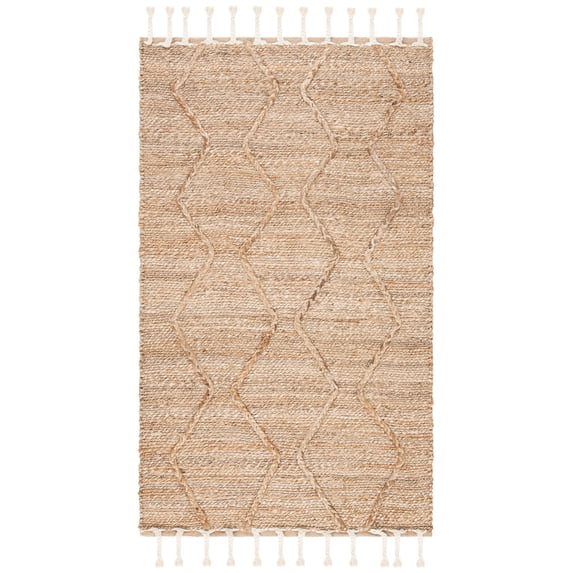 SAFAVIEH Natural Fiber Ilija Solid Area Rug, Natural, 2'3" x 4'