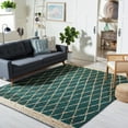 thumbnail image 1 of SAFAVIEH Natural Fiber Ingram Geometric Area Rug, Dark Green/Natural, 5' x 8', 1 of 9