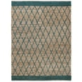 thumbnail image 1 of SAFAVIEH Natural Fiber Ingram Geometric Area Rug, Natural/Dark Green, 3' x 5', 1 of 8