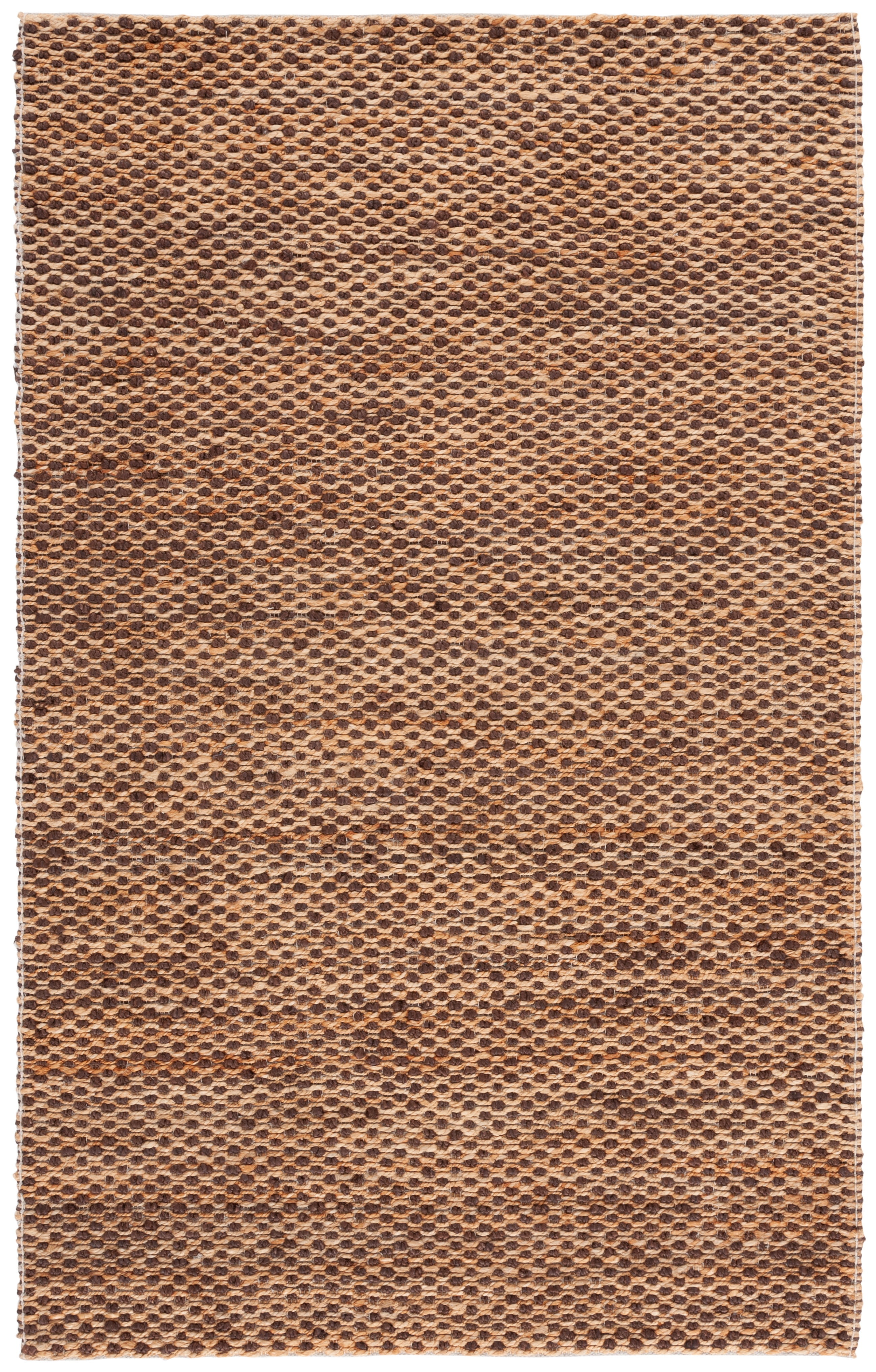 SAFAVIEH Natural Fiber Isador Abstract Area Rug, Natural/Dark Brown, 6' x 9'