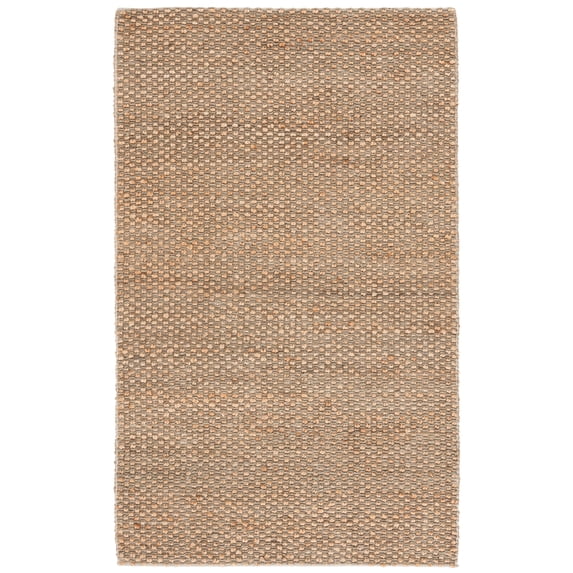 SAFAVIEH Natural Fiber Isador Abstract Area Rug, Natural/Green, 4' x 6'