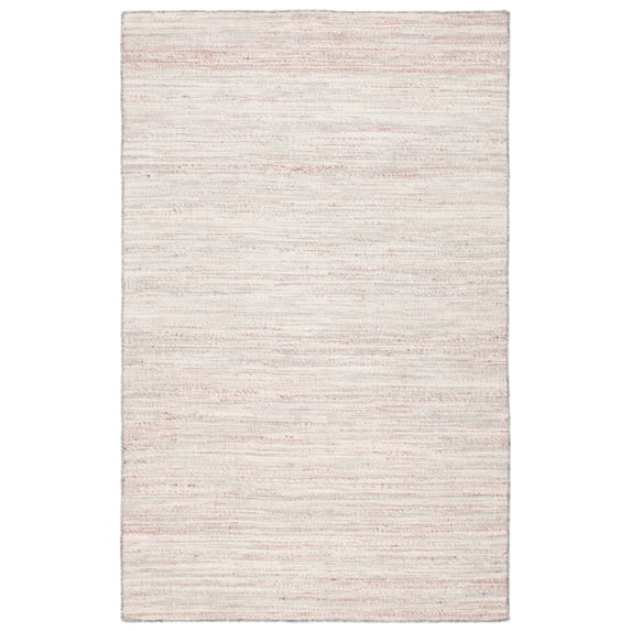 SAFAVIEH Natural Fiber Iskra Abstract Area Rug, Grey/Red, 8' x 10'