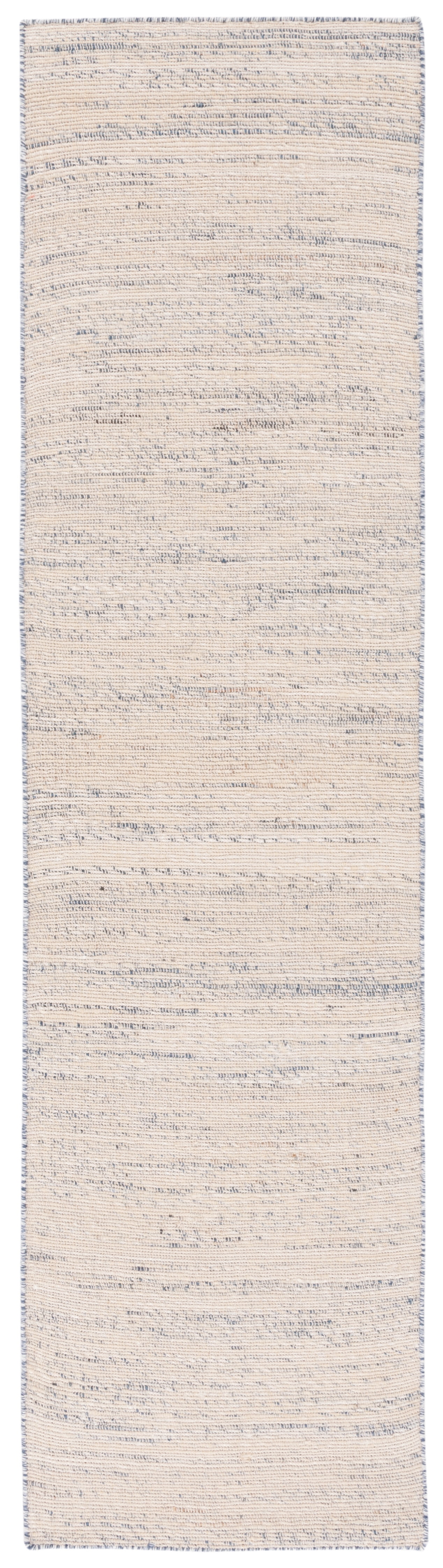 Hand-Knotted Artisan Gray 27" Wool Blend Non-Slip Runner Rug