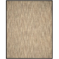 SAFAVIEH Natural Fiber Issam Bordered Area Rug, Natural/Brown, 9' x 12'