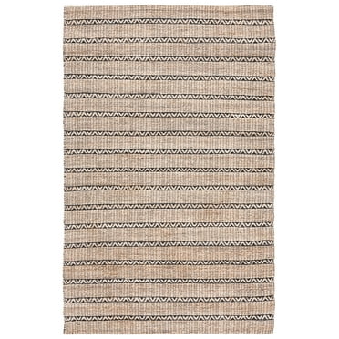 SAFAVIEH Natural Fiber Jack Striped Area Rug, Black/Natural, 3' x 5'