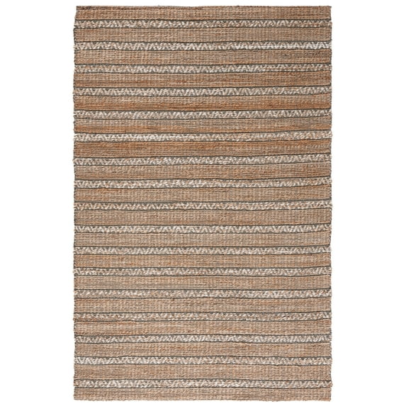 SAFAVIEH Natural Fiber Jack Striped Area Rug, Olive/Natural, 5' x 8'
