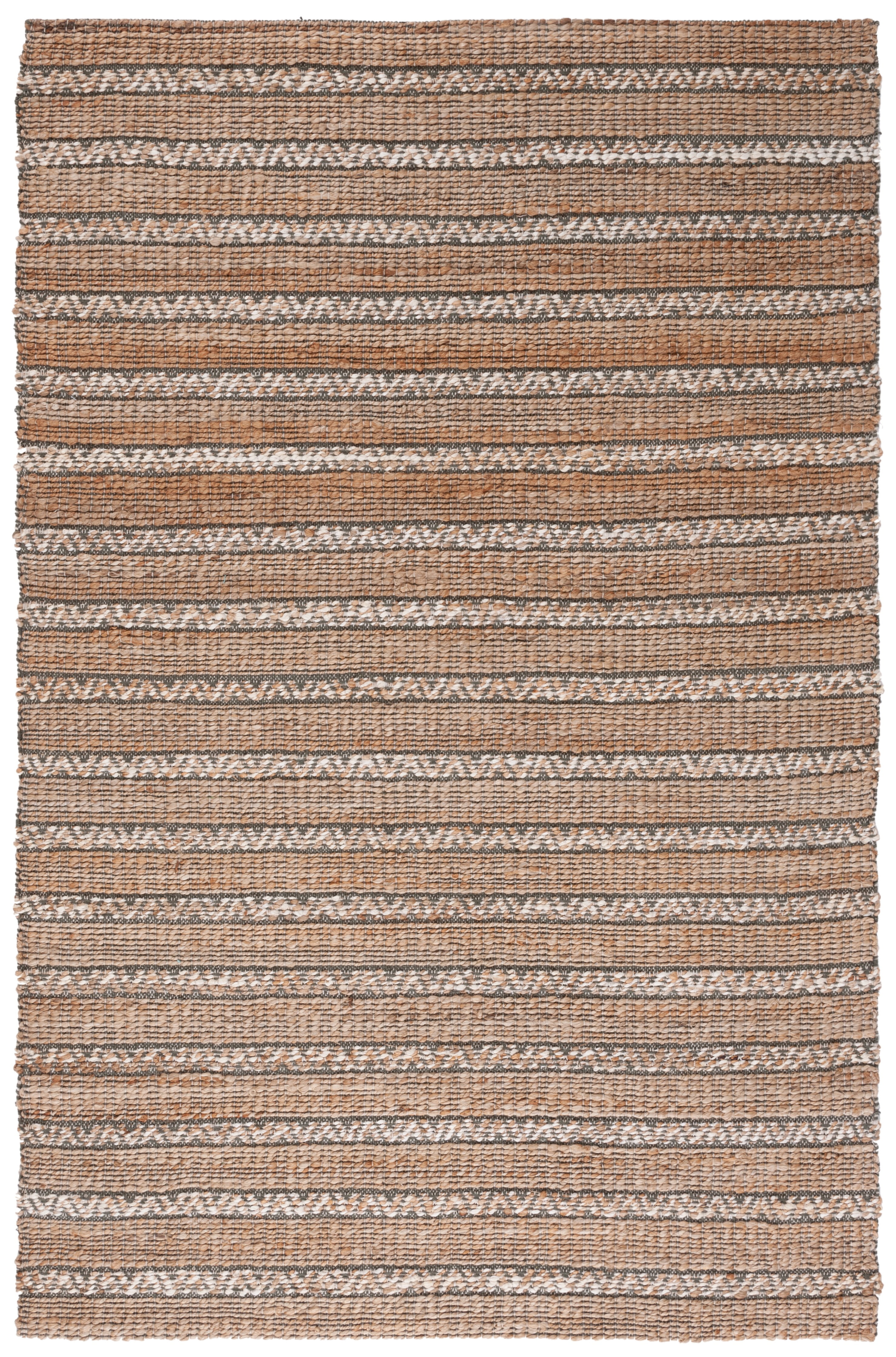 SAFAVIEH Natural Fiber Jack Striped Area Rug, Olive/Natural, 6' x 9'
