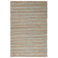 thumbnail image 1 of SAFAVIEH Natural Fiber Jack Striped Area Rug, Teal/Natural, 4' x 6', 1 of 8