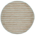 thumbnail image 1 of SAFAVIEH Natural Fiber Jack Striped Area Rug, Teal/Natural, 7' x 7' Round, 1 of 8